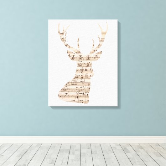 muziekherten in vellen omwikkeld canvas (Insitu (Houten vloer))