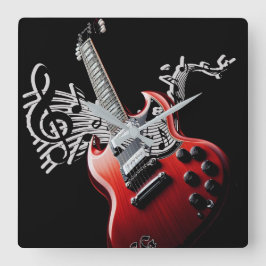 Muziekhits van vandaag vierkante klok