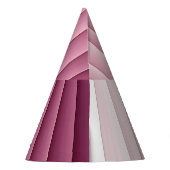 Muziekhoed met eigen monogram roze verticale gradi feesthoedjes (Achterkant)
