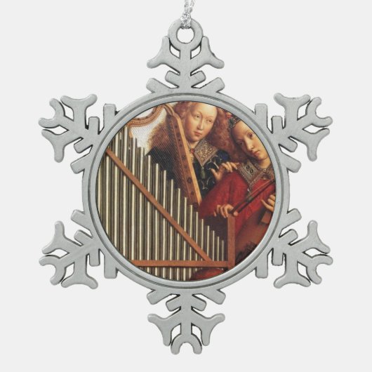 MUZIEKHOEK TIN SNEEUWVLOK ORNAMENT (Voorkant)