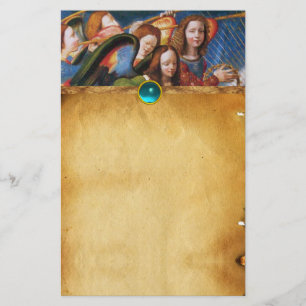 MUZIEKHOEK VAN DE CORONATIE VAN HET VIRGIN BRIEFPAPIER