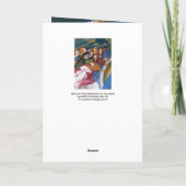 MUZIEKHOEK VAN DE CORONATIE VAN HET VIRGIN FEESTDAGEN KAART (Achterkant)