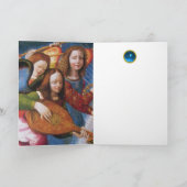 MUZIEKHOEK VAN DE CORONATIE VAN HET VIRGIN FEESTDAGEN KAART (Binnen)