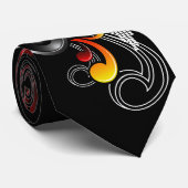 muziekillustratie met luidspreker- en ontwerpeleme stropdas (Opgerold)