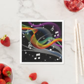 Muziekillustratie papieren servetten (Insitu)