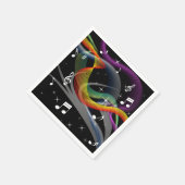 Muziekillustratie papieren servetten (Hoek)