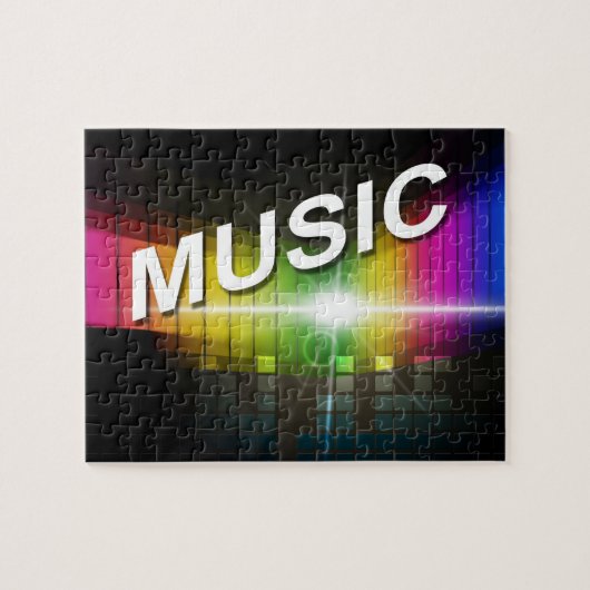 Muziekillustratiepuzzel Legpuzzel (Horizontaal)