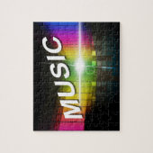 Muziekillustratiepuzzel Legpuzzel (Verticaal)