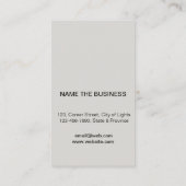 Muziekinstructeur Guitar Logo minimalist Singer Visitekaartje (Achterkant)