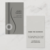 Muziekinstructeur Guitar Logo minimalist Singer Visitekaartje (Voorkant / Achterkant)