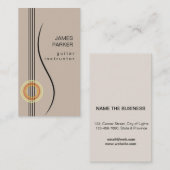 Muziekinstructeur Guitar Logo minimalist Singer Visitekaartje (Voorkant / Achterkant)