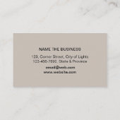 Muziekinstructeur Guitar Logo minimalist Singer Visitekaartje (Achterkant)