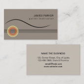 Muziekinstructeur Guitar Logo minimalist Singer Visitekaartje (Voorkant / Achterkant)