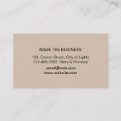 Muziekinstructeur Guitar Logo minimalist Singer Visitekaartje (Achterkant)