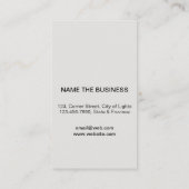 Muziekinstructeur Guitar Logo minimalist Visitekaartje (Achterkant)