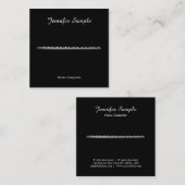 Muziekinstructeur leraar Elegant Moderne Sjabloon Vierkante Visitekaartje (Voorkant / Achterkant)