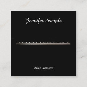 Muziekinstructeur leraar Elegant Moderne Sjabloon Vierkante Visitekaartje