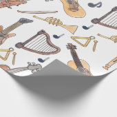 Muziekinstrument accessoires cadeaupapier (Hoek)