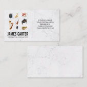 Muziekinstrument accessoires | dirigent visitekaartje (Voorkant / Achterkant)