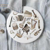 Muziekinstrument accessoires ronde button 6,0 cm (In situ)