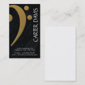 Muziekinstrument - Bass Clef Visitekaartje (Voorkant / Achterkant)