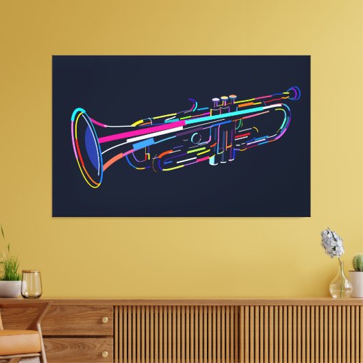 Muziekinstrument Canvas Afdruk (Insitu (Woonkamer))