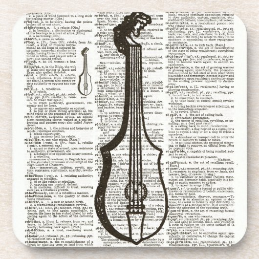 Muziekinstrument dictionary Art Drankjes Onderzetter (Voorkant)