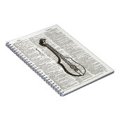 Muziekinstrument dictionary Art Notitieboek (Rechterzijde)