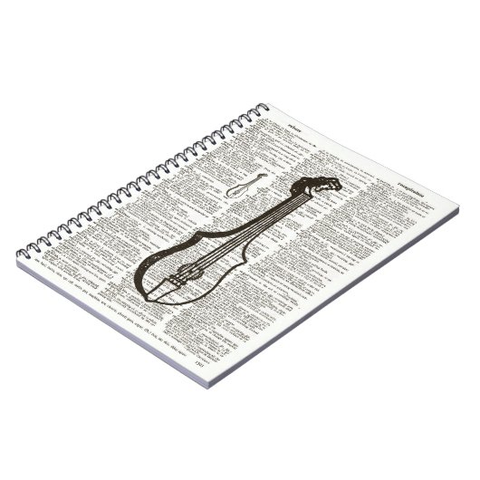 Muziekinstrument dictionary Art Notitieboek (Linkerzijde)