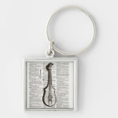Muziekinstrument dictionary Art Sleutelhanger (Voorkant)