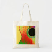 Muziekinstrument Gitaar Muzikant Kleurrijk Tote Bag (Voorkant)