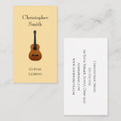 Muziekinstrument Gitaarlessen Leraar Visitekaartje (Voorkant / Achterkant)