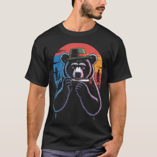 Muziekinstrument Harmonica Speel Dier Jazz T-shirt