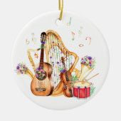 Muziekinstrument Kerstornament Keramisch Ornament (Voorkant)