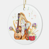 Muziekinstrument Kerstornament Keramisch Ornament (Links)
