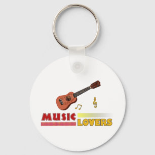 Muziekinstrument met muziekovers   Ukulele Word Ar Sleutelhanger