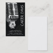 Muziekinstrument - Mic Visitekaartje (Voorkant / Achterkant)