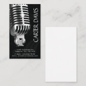 Muziekinstrument - Mic Visitekaartje (Voorkant / Achterkant)