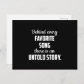 Muziekinstrument Musician Sound Gift Idea Briefkaart (Voorkant / Achterkant)