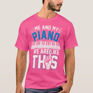Muziekinstrument Muziekmuziek Cadeaus Pianist Pian T-shirt