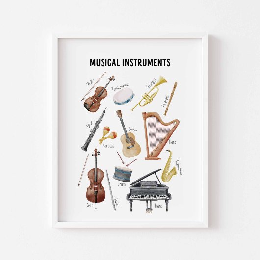 Muziekinstrument poster