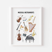 Muziekinstrument poster