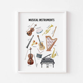 Muziekinstrument poster