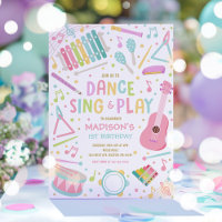 Muziekinstrument Sing Dance Play Verjaardagsfeest