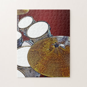 Muziekinstrument Snare Drum Kit Percussion Drummer Legpuzzel