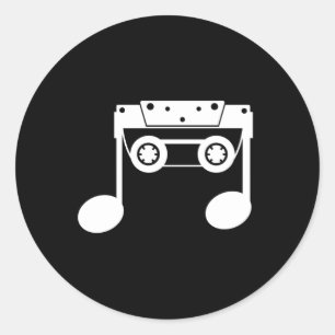 Muziekinstrument Sound Musical Musician Gift Idea Ronde Sticker