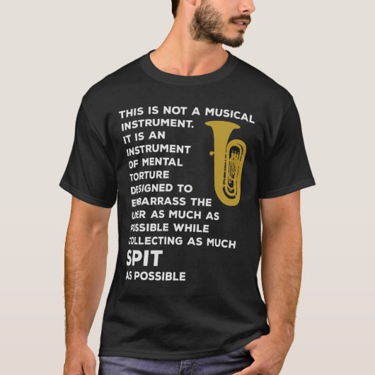 Muziekinstrument Tuba Marching Band Player T-shirt (Voorkant)