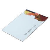 Muziekinstrument Violin Speciaal Blauw Notitieblok (Schuin)