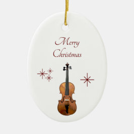 Muziekinstrument Viool Kerstmis Keramisch Ornament