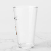 Muziekinstrument Viool Leraar Leuke Typografie Glas (Links)
